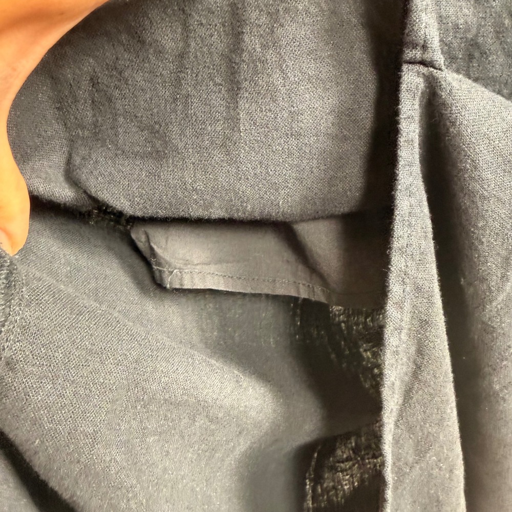 Abercrombie & Fitch Black Linen Blend Square Neck Shift Maxi Dress Sleeveless Sm - Picture 12 of 15
